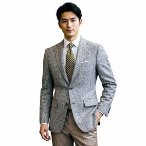 HIROKO KOSHINO HOMME Collection Blazer Men’s 36-38R Gray Wool Blend Sport Coat